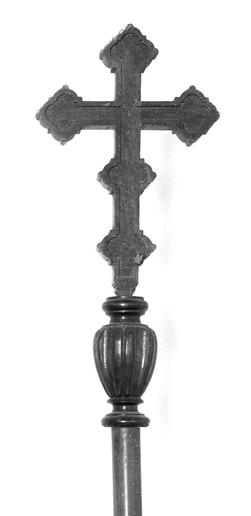 croce processionale - bottega toscana (ultimo quarto sec. XIX)