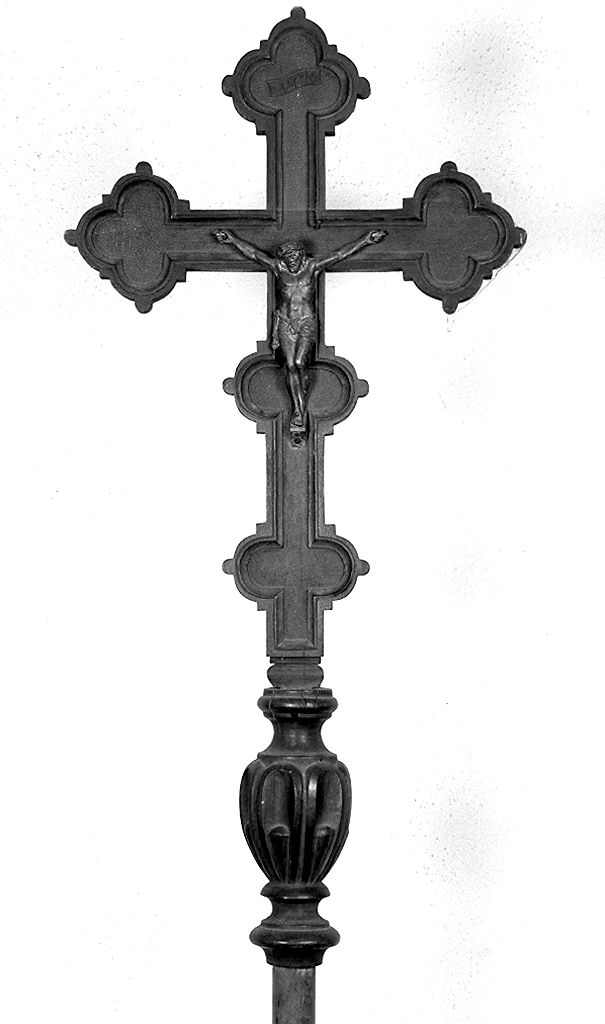 croce processionale - bottega toscana (ultimo quarto sec. XIX)