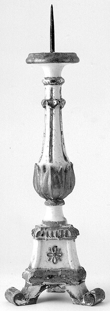 candeliere d'altare, serie - produzione toscana (prima metà sec. XIX)