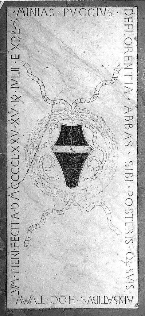 lapide tombale - bottega toscana (sec. XV)