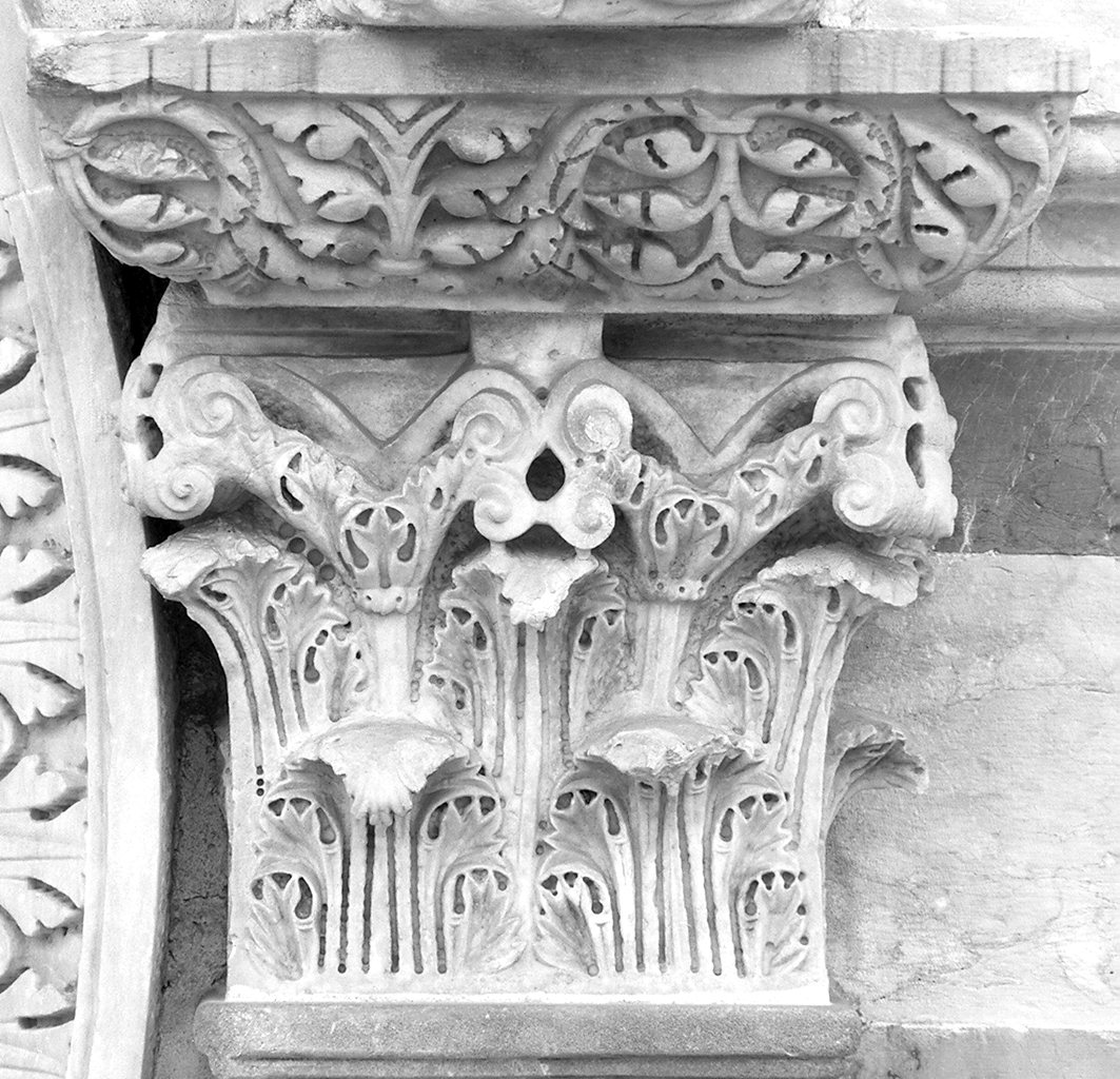 capitello di lesena - ambito pisano (fine/inizio secc. XII/ XIII)