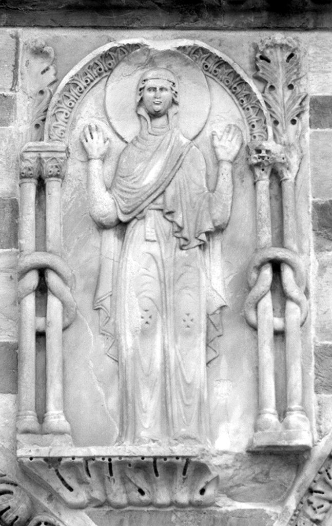 orante (rilievo) - ambito pisano (primo quarto sec. XIII)