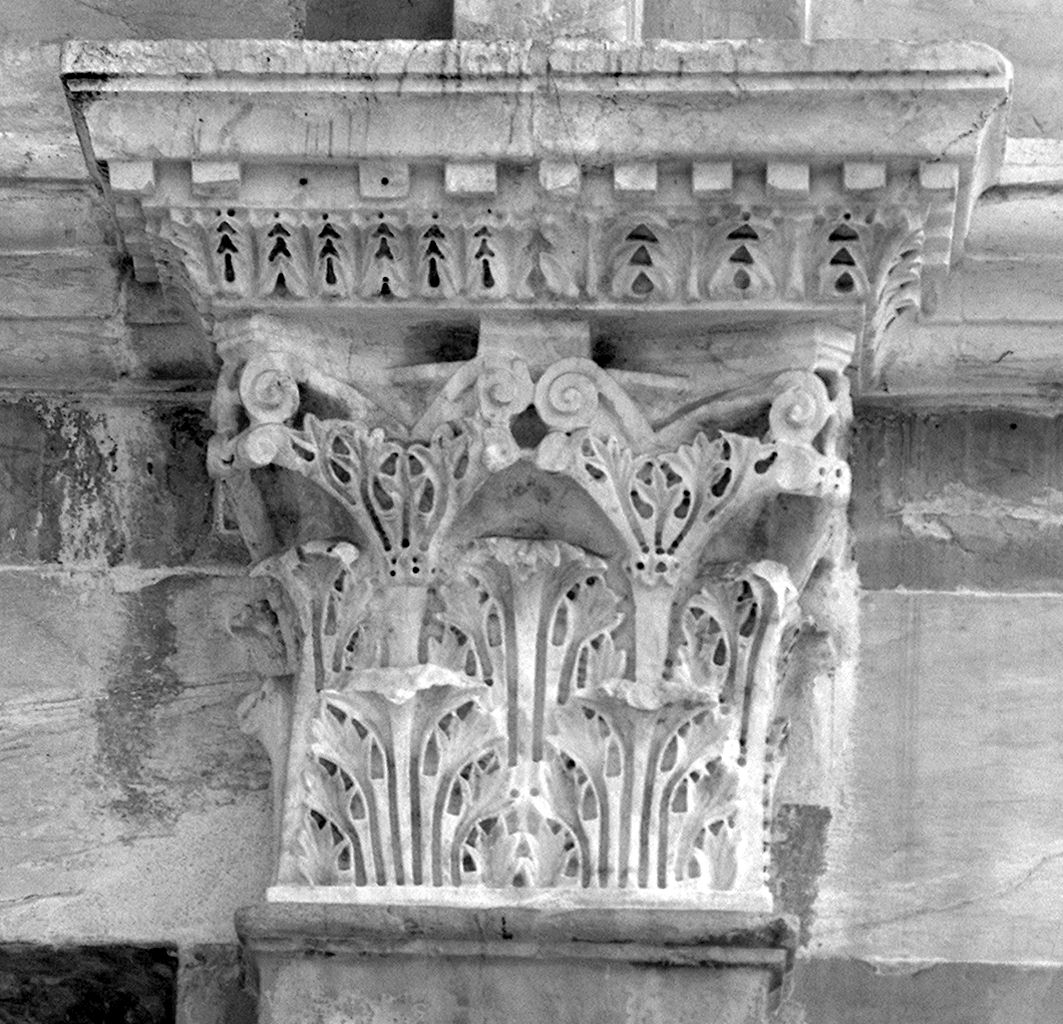 capitello di lesena - ambito pisano (fine/inizio secc. XII/ XIII)