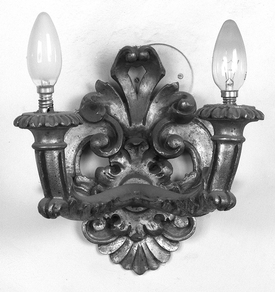 candeliere da parete, serie - produzione toscana (fine/inizio secc. XIX/ XX)