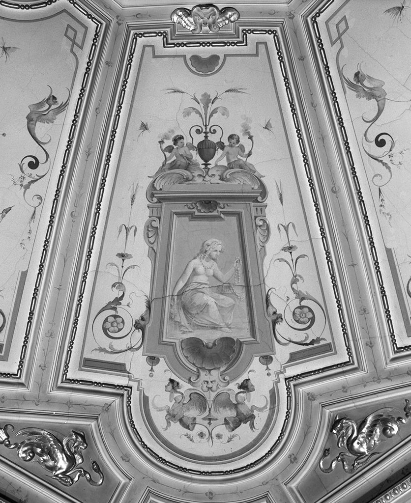 scena allegorica (decorazione plastico-pittorica) - ambito fiorentino (sec. XIX)