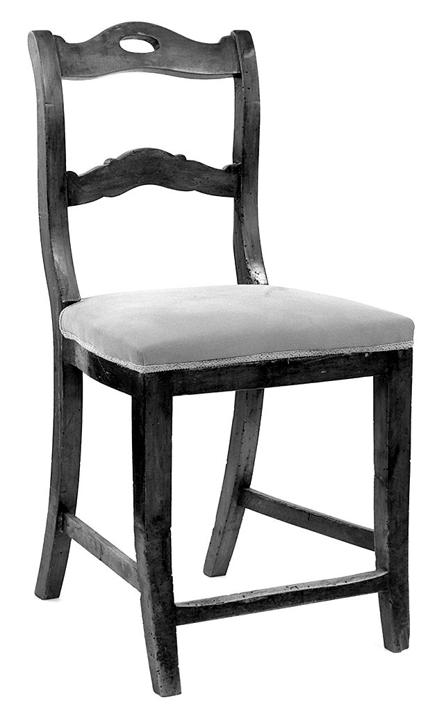 sedia, serie - produzione toscana (seconda metà sec. XIX)