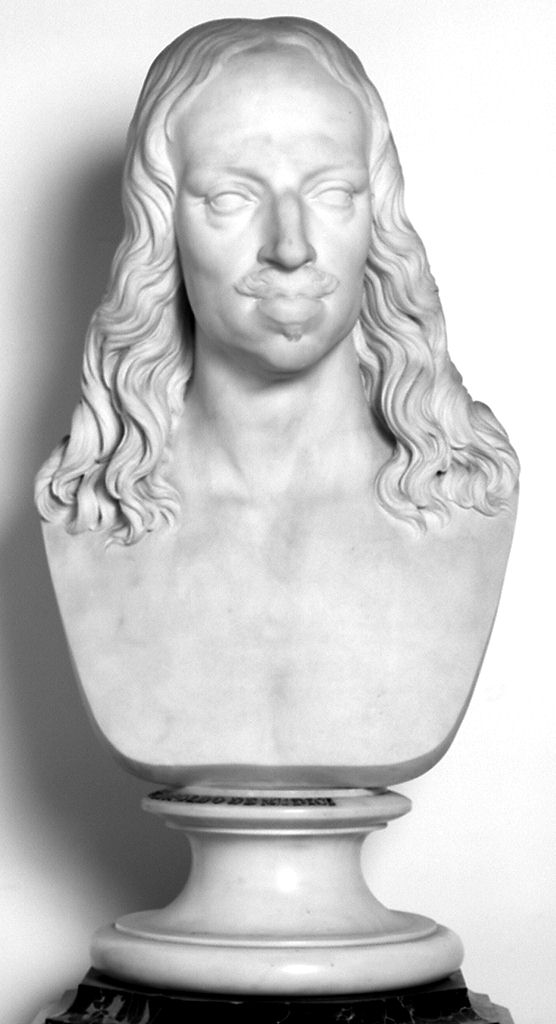 ritratto del cardinale Leopoldo de' Medici, ritratto d'uomo (scultura) - ambito fiorentino (sec. XIX)