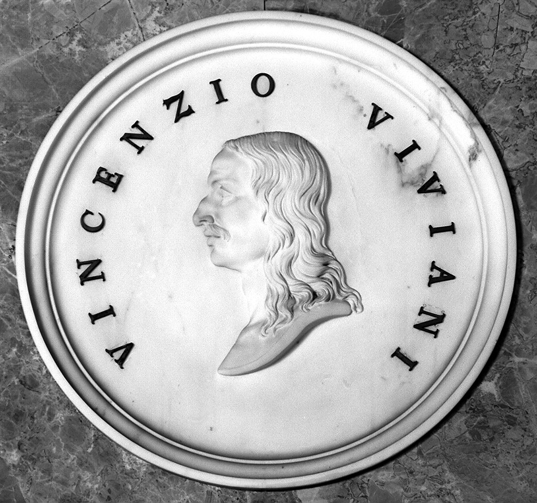 ritratto di Vincenzo Viviani, ritratto d'uomo (rilievo) di Demi Paolo Emilio (sec. XIX)