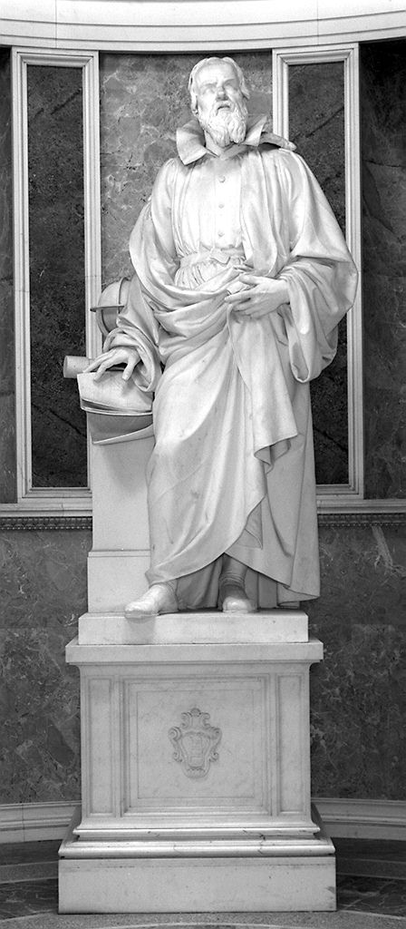 ritratto di Galileo Galilei, ritratto d'uomo (statua) di Costoli Aristodemo (sec. XIX)