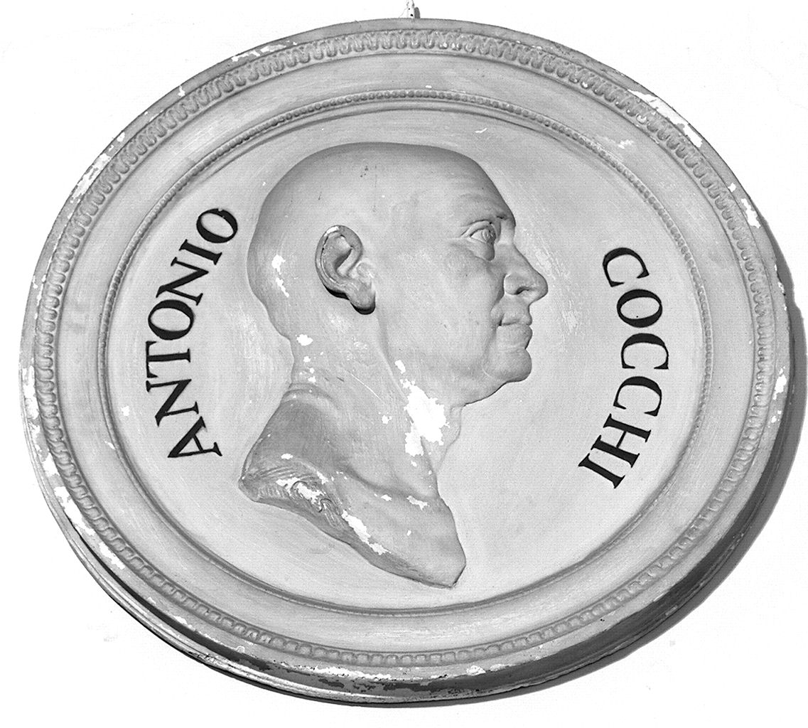 ritratto di Antonio Cocchi, ritratto d'uomo (rilievo) - ambito toscano (sec. XIX)