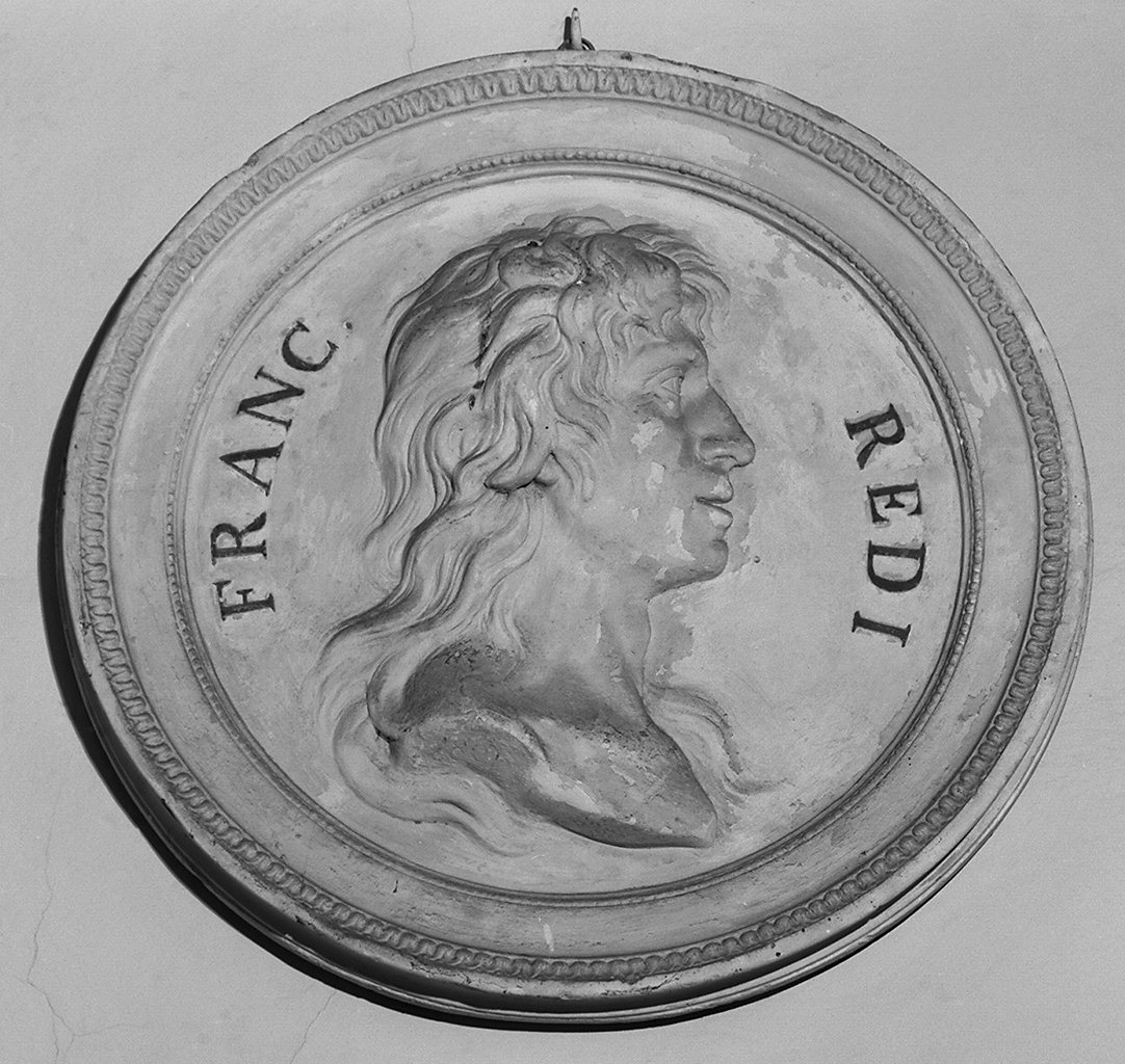 ritratto di Francesco Redi, ritratto d'uomo (rilievo) - ambito toscano (sec. XIX)