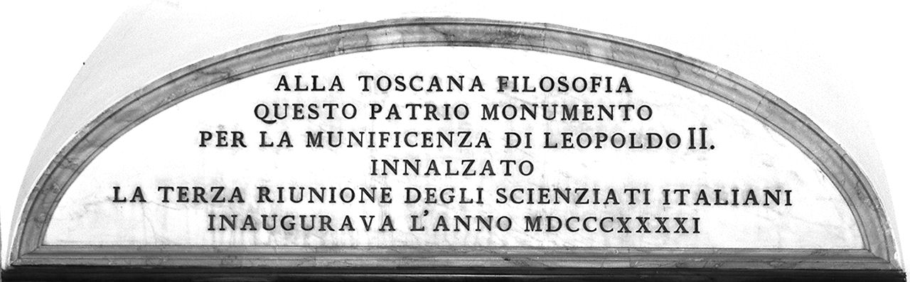 lapide - produzione toscana (sec. XIX)