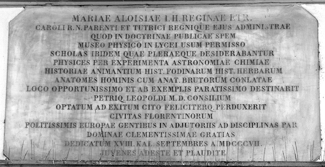 lapide - produzione toscana (sec. XIX)