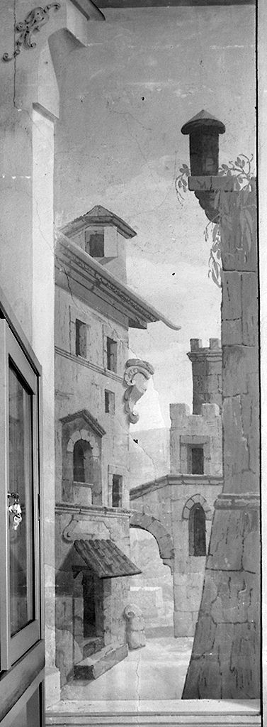 paesaggio con rovine (dipinto, ciclo) - ambito fiorentino (terzo quarto sec. XVIII)