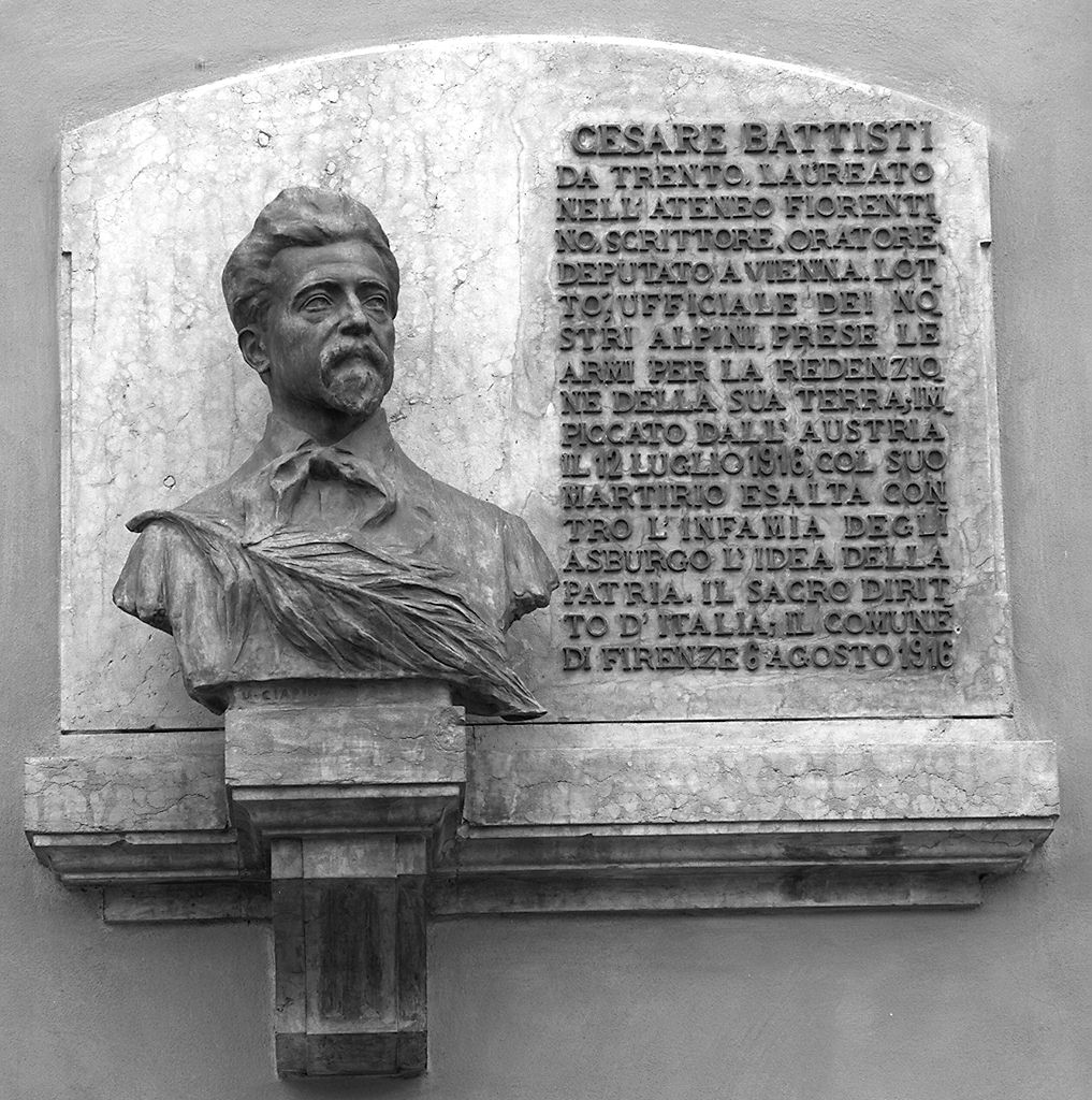 ritratto di Cesare Battisti (busto) di Ciapini Ugo (sec. XX)