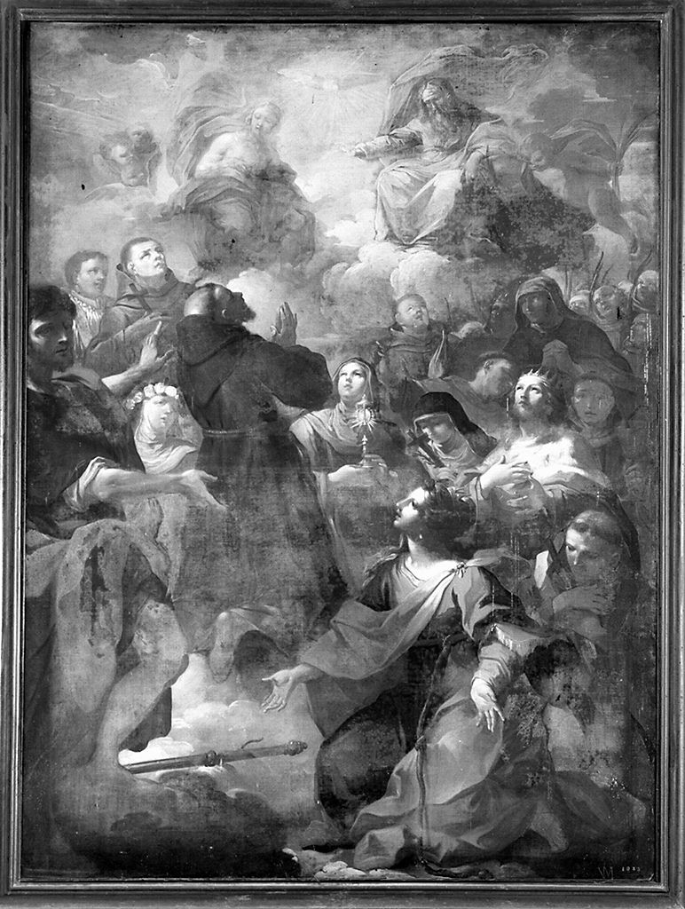 adorazione della Trinità (dipinto) di Meucci Vincenzo (metà sec. XVIII)