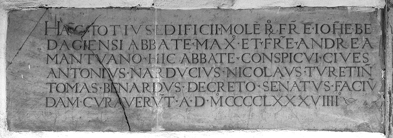 lapide documentaria - ambito toscano (sec. XV)