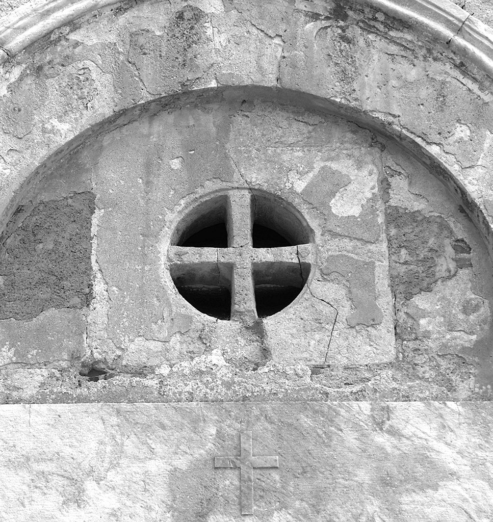 croce greca entro cerchio (rilievo) - ambito toscano (seconda metà sec. XI)