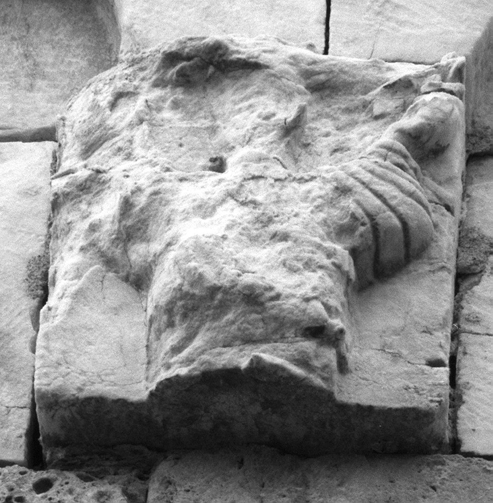 figura panneggiata (mensola) - ambito toscano (seconda metà sec. XI)