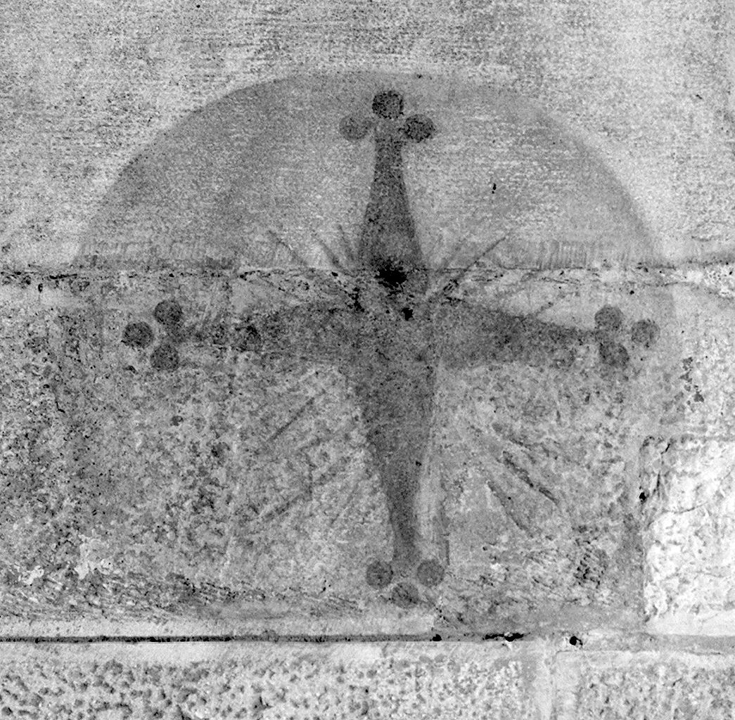 croce raggiata (dipinto) - ambito lucchese (seconda metà sec. XVI)