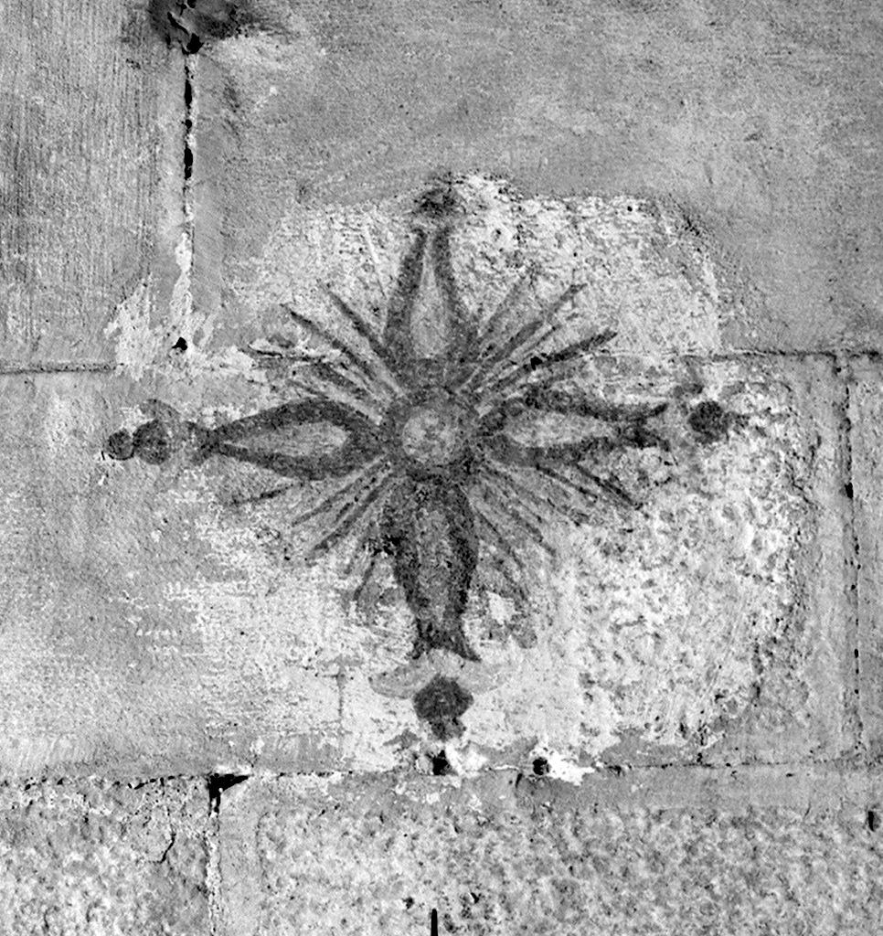 croce raggiata (dipinto) - ambito lucchese (seconda metà sec. XVI)