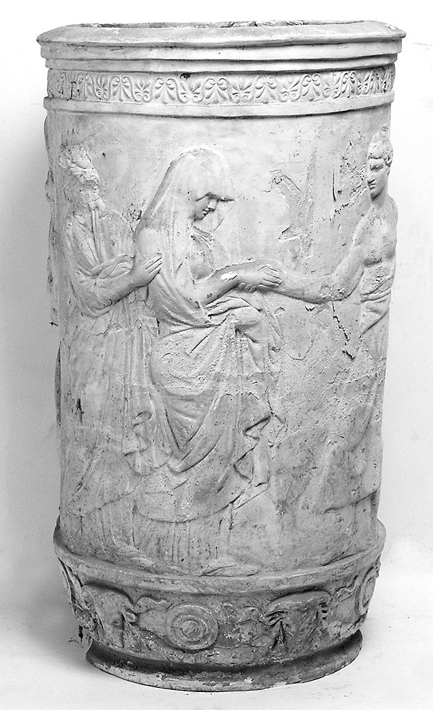 scena mitologica (vaso) - manifattura toscana (fine/inizio secc. XIX/ XX)