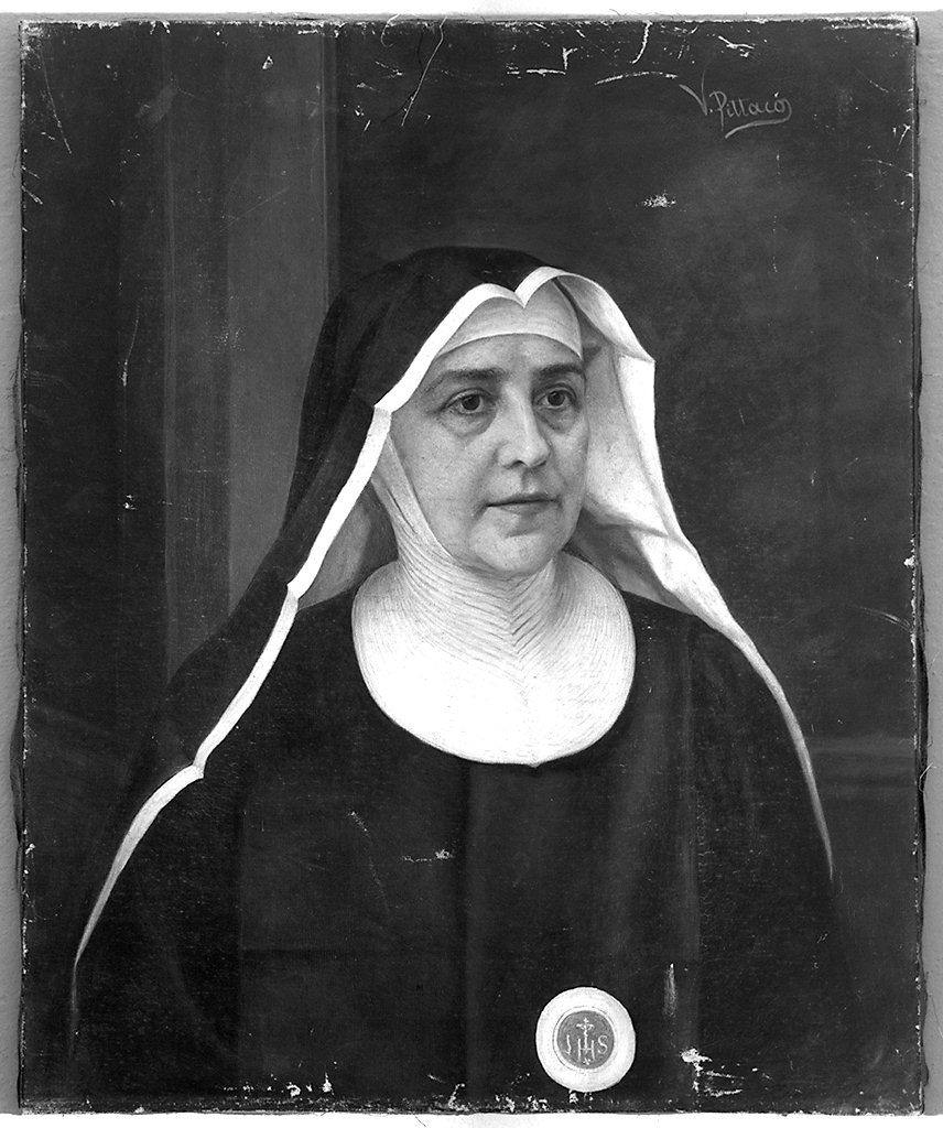 ritratto di suor Maria Crocifissa Landi, ritratto di donna (dipinto) di Pittaco V (sec. XX)