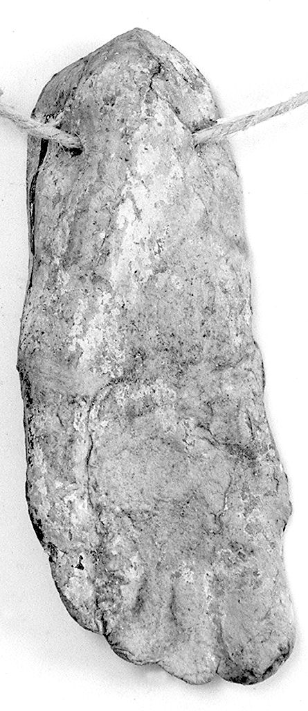 piede (ex voto antropomorfo) - valdelsano (secc. XVII/ XVIII)