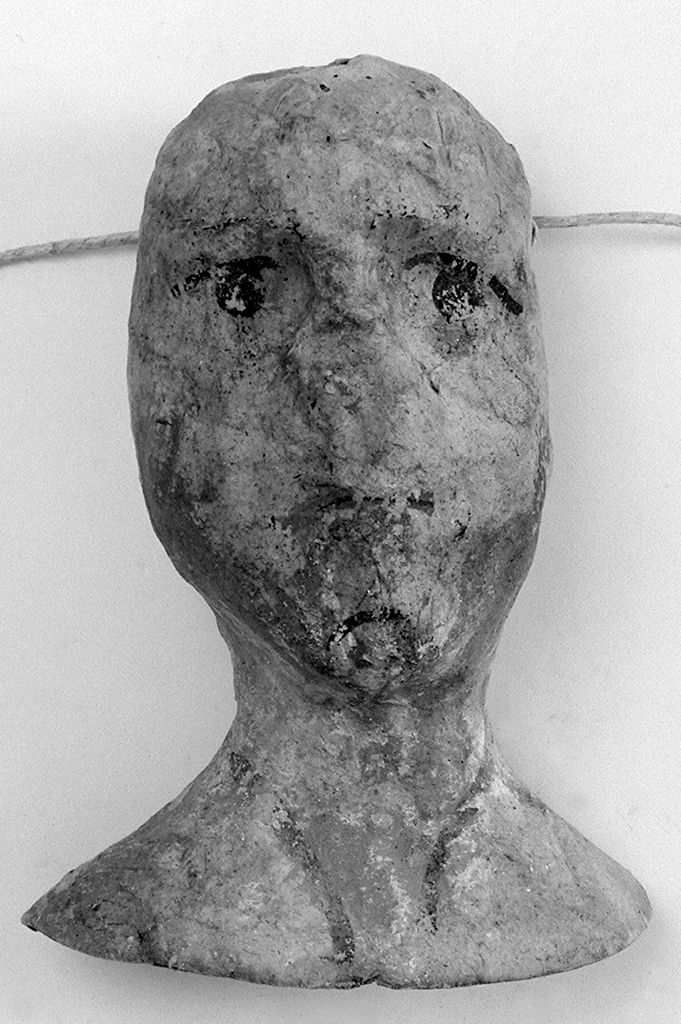 testa umana (ex voto antropomorfo) - valdelsano (sec. XVI)