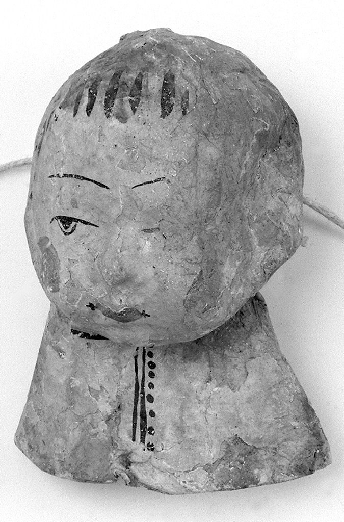 testa di bambino (ex voto antropomorfo) - valdelsano (secc. XVI/ XVIII)