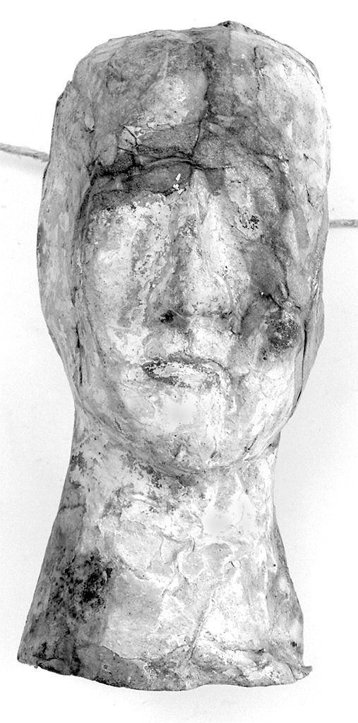 testa umana (ex voto antropomorfo) - valdelsano (secc. XVI/ XIX)