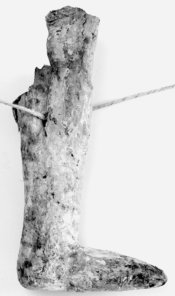 gamba (ex voto antropomorfo) - valdelsano (secc. XVI/ XIX)