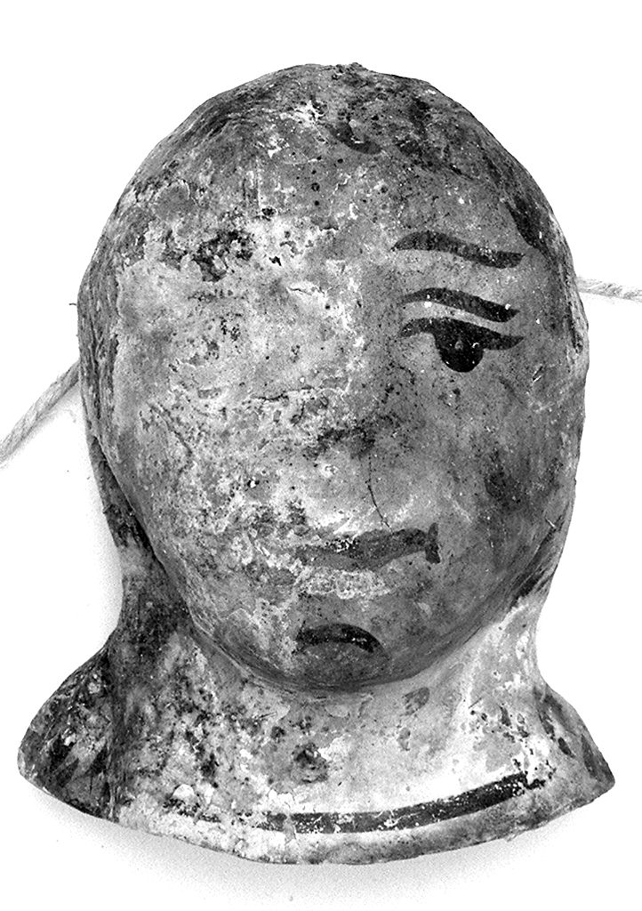figura femminile a mezzo busto (ex voto antropomorfo) - valdelsano (secc. XVI/ XIX)