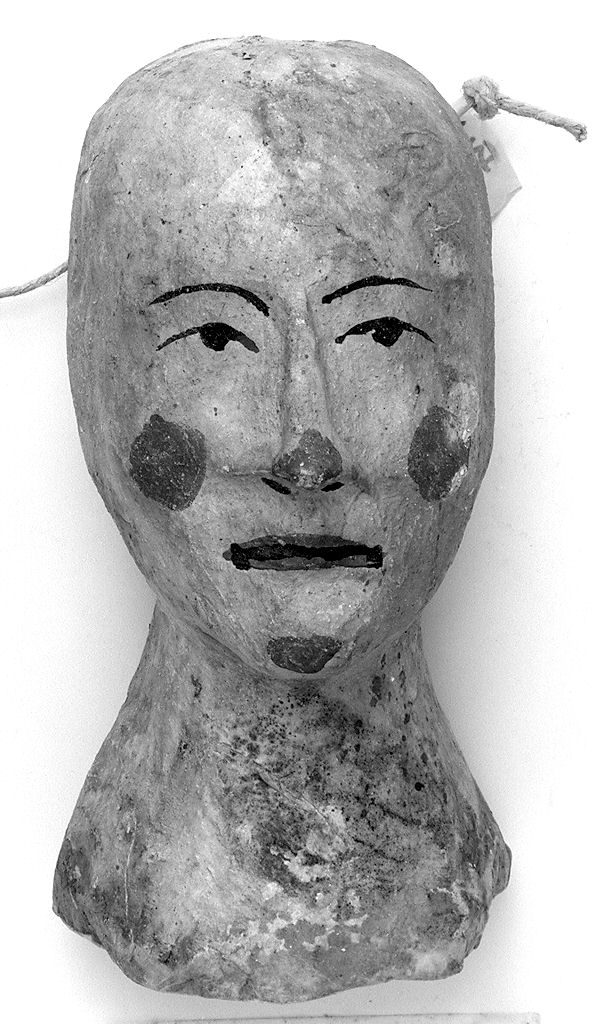 testa umana (ex voto antropomorfo) - valdelsano (secc. XVI/ XIX)