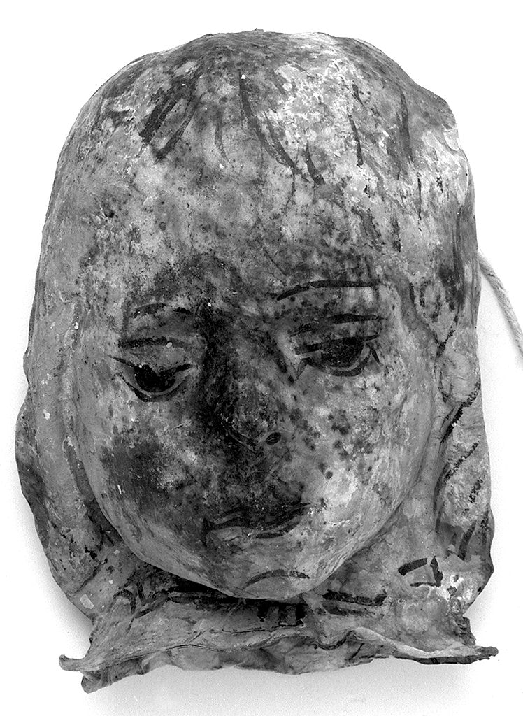 testa di donna (ex voto antropomorfo) - valdelsano (secc. XVI/ XIX)