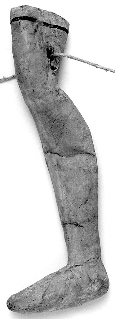 gamba (ex voto antropomorfo) - valdelsano (secc. XVI/ XIX)