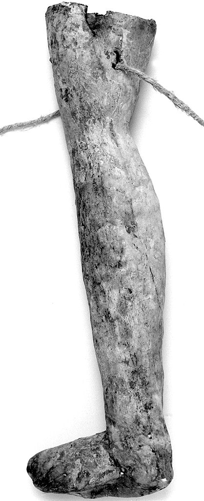 gamba (ex voto antropomorfo) - valdelsano (secc. XVI/ XIX)