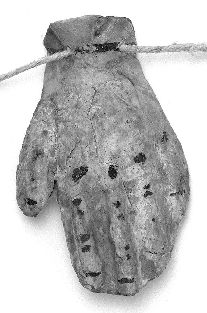 mano sinistra (ex voto antropomorfo) - valdelsano (secc. XVI/ XIX)