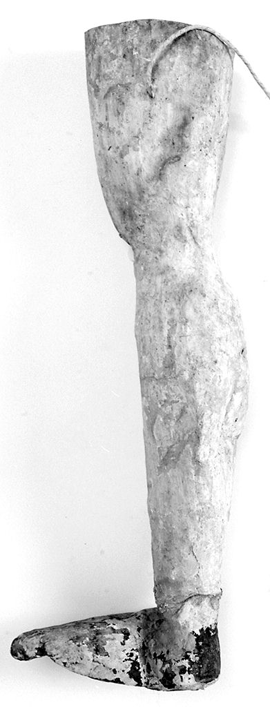 gamba (ex voto antropomorfo) - valdelsano (secc. XVI/ XIX)