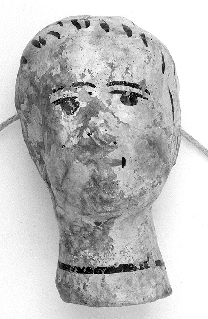 testa umana (ex voto antropomorfo) - valdelsano (secc. XVI/ XIX)