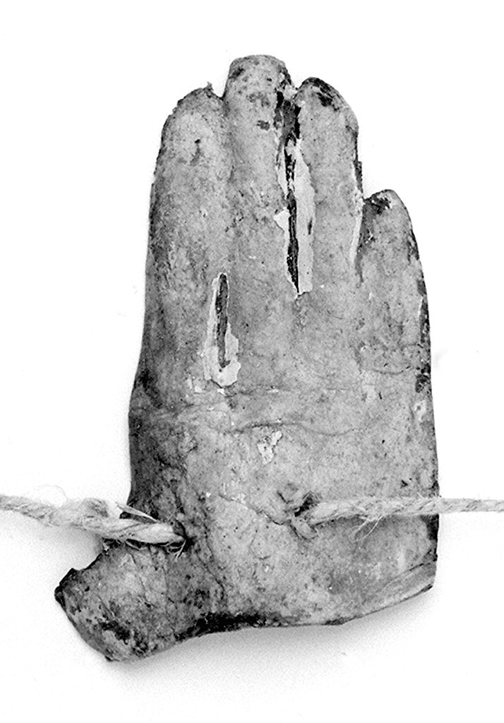 mano (ex voto antropomorfo) - valdelsano (secc. XVI/ XIX)