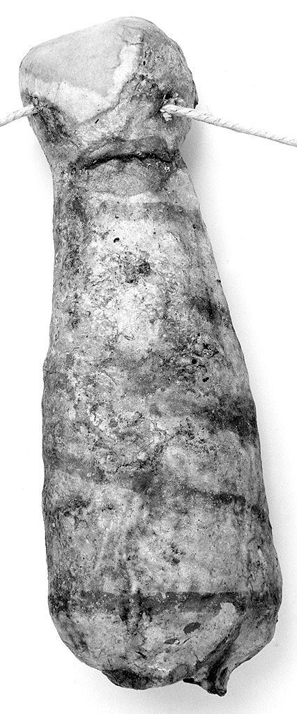 bambino in fasce (ex voto antropomorfo) - valdelsano (secc. XVI/ XIX)