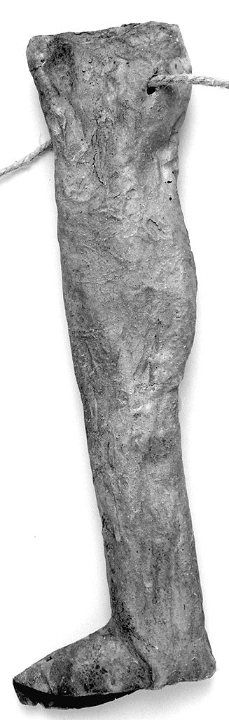 gamba (ex voto antropomorfo) - valdelsano (secc. XVI/ XIX)