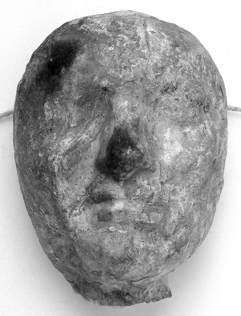 testa umana (ex voto antropomorfo) - valdelsano (secc. XVI/ XIX)