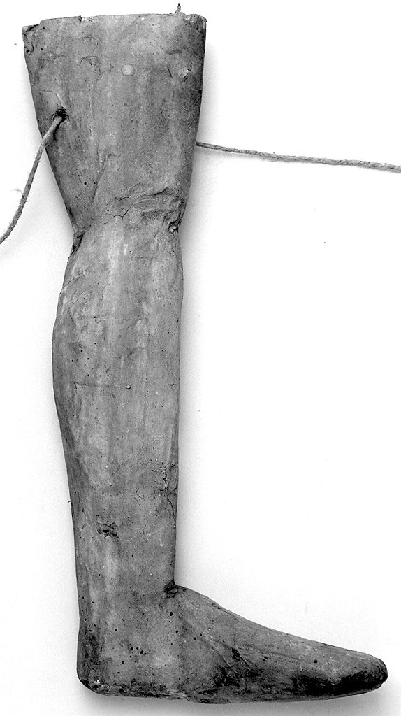 gamba (ex voto antropomorfo) - valdelsano (secc. XVI/ XIX)