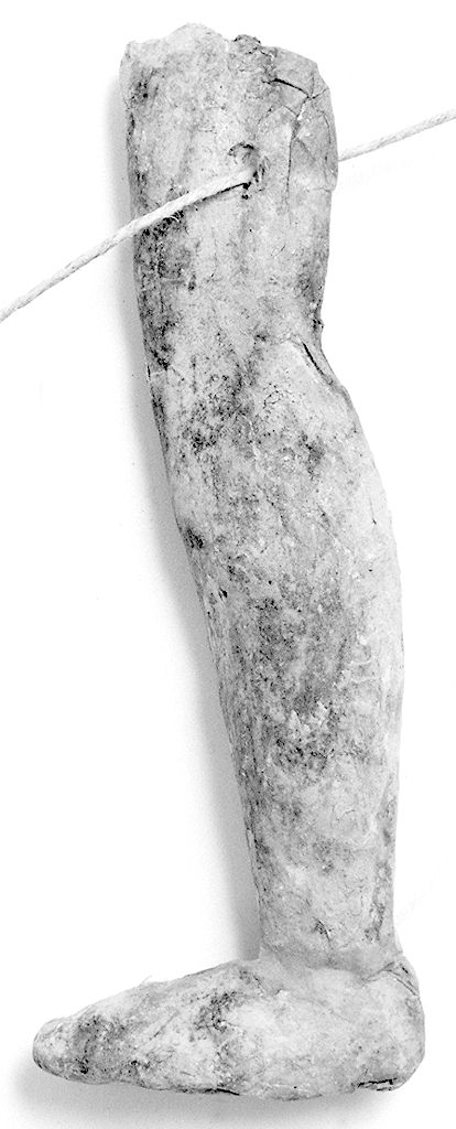 gamba (ex voto antropomorfo) - valdelsano (secc. XVII/ XVIII)