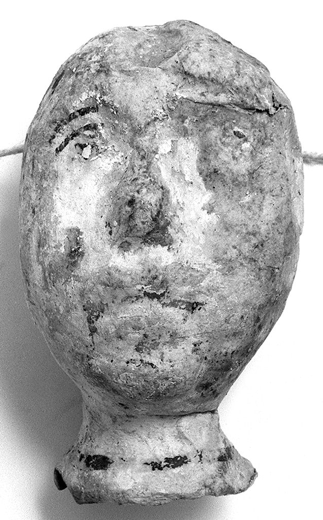 testa d'uomo (ex voto antropomorfo) - valdelsano (secc. XVII/ XVIII)