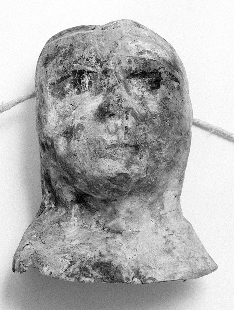 testa umana (ex voto antropomorfo) - valdelsano (secc. XVI/ XIX)