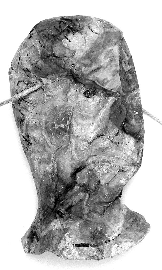 testa umana (ex voto antropomorfo) - valdelsano (secc. XVI/ XIX)