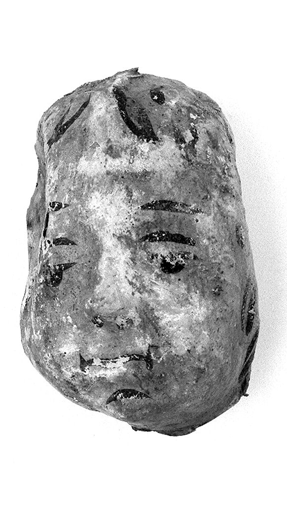 testa di bambino (ex voto antropomorfo) - valdelsano (secc. XVI/ XIX)